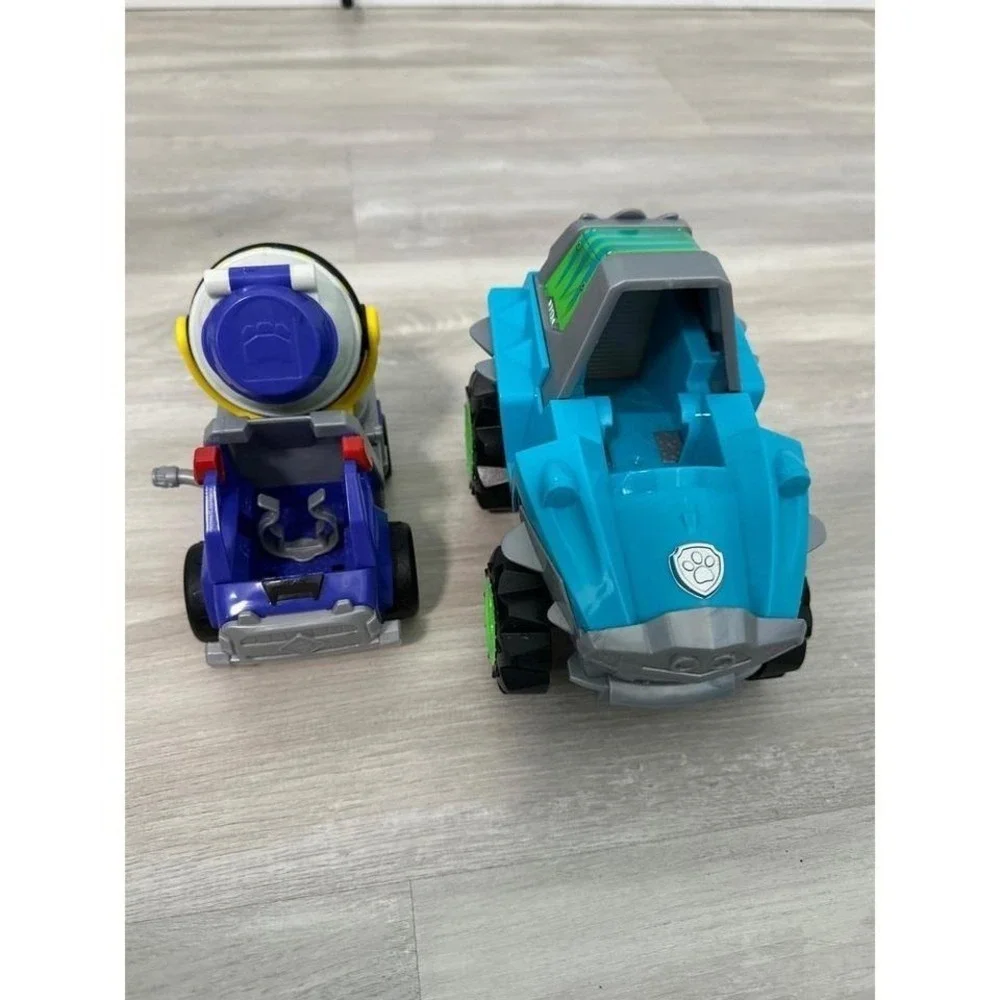 Paw Patrol Rocky Cement Mixer Truck Chase Police Vehicle Kids Toys Lot
